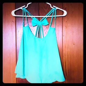Cute Rue21 teal blue tank top. SIZE M